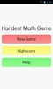 Hardest Math Game screenshot 1