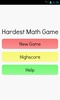Hardest Math Game screenshot 1
