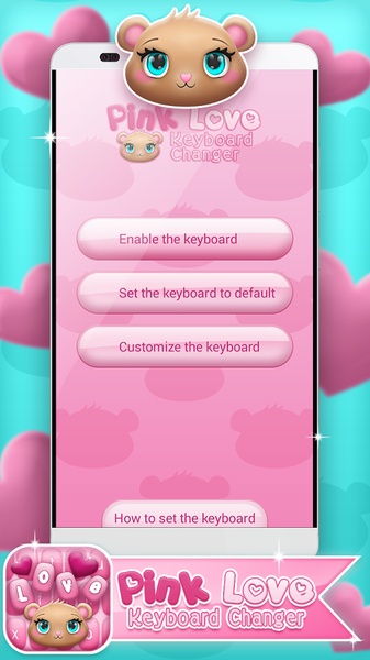 Pink Love Keyboard Changer - Preview 8