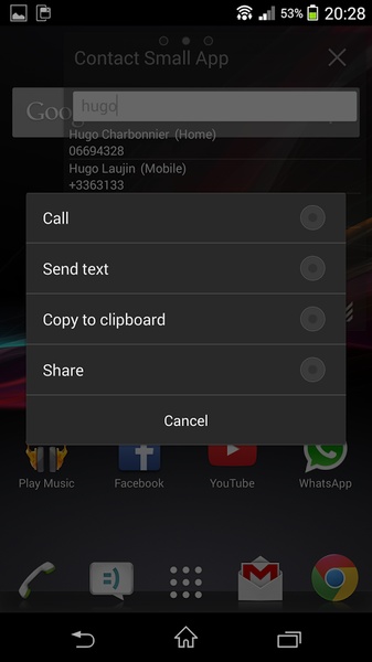 Contact Small App - Preview 3