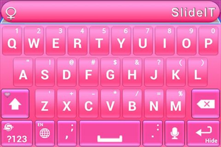 SlideIT Pinky Valentine skin - Preview 1