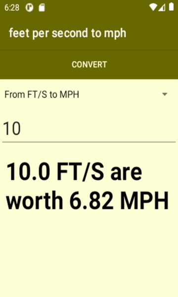 feet per second to mph converter - Preview 4