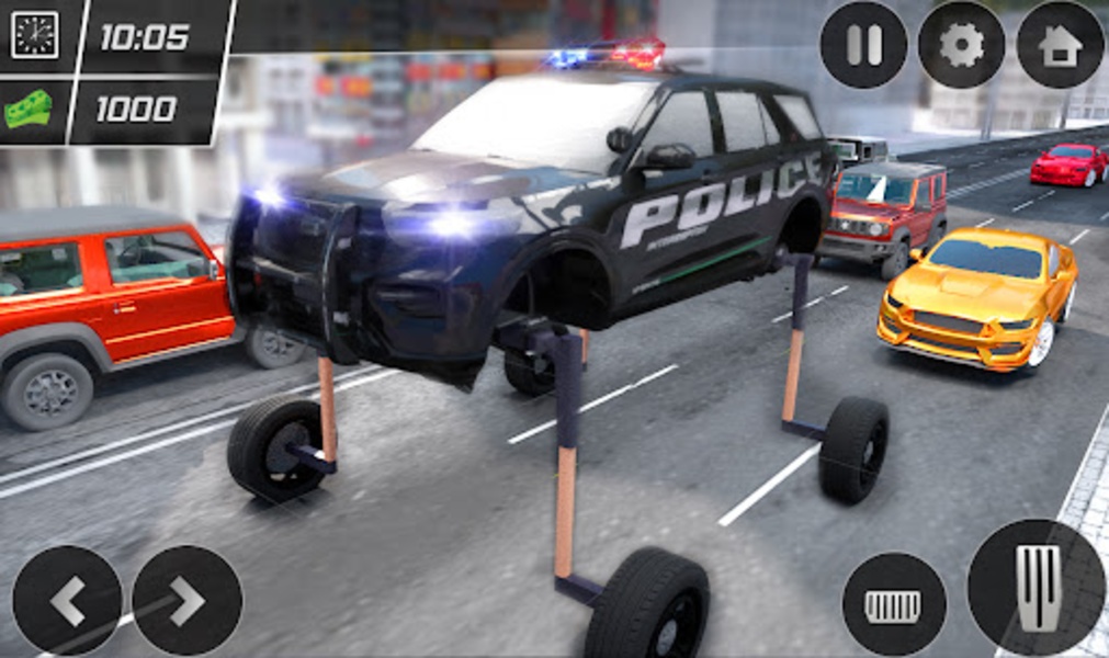 Futuristic Police Elevated Car Driving Game - Preview 2