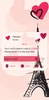 SMS Theme Love Paris - pink screenshot 4