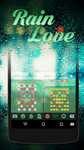 Rain Love Keyboard - Preview 4