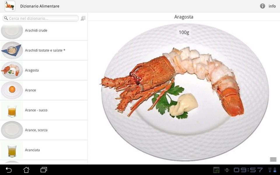 Dizionario Alimentare Free - Preview 1