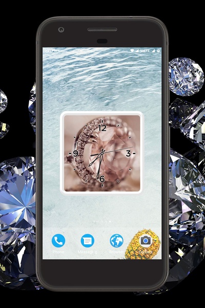 Diamond Clock Live Wallpaper - Preview 1