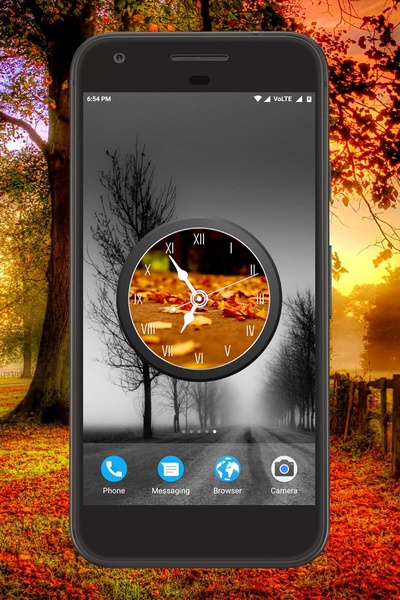 Autumn Clock Live Wallpaper - Preview 2