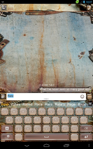 GO Keyboard Steampunk Theme - Preview 4
