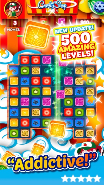 Gummy Caramel Fruits Match 3 - Preview 3