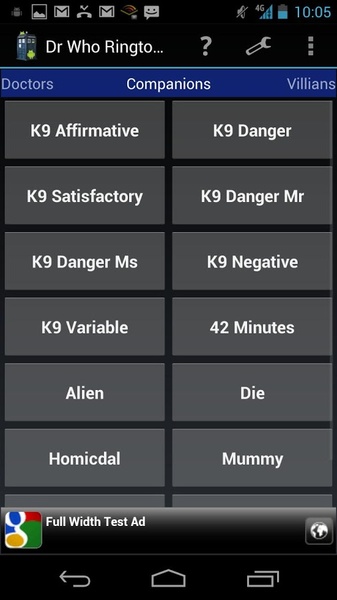 Dr Who Ringtones - Preview 2