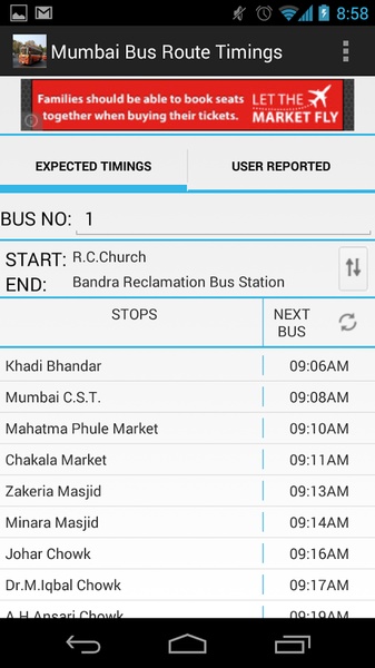 Mumbai Bus Route Timings - Preview 1