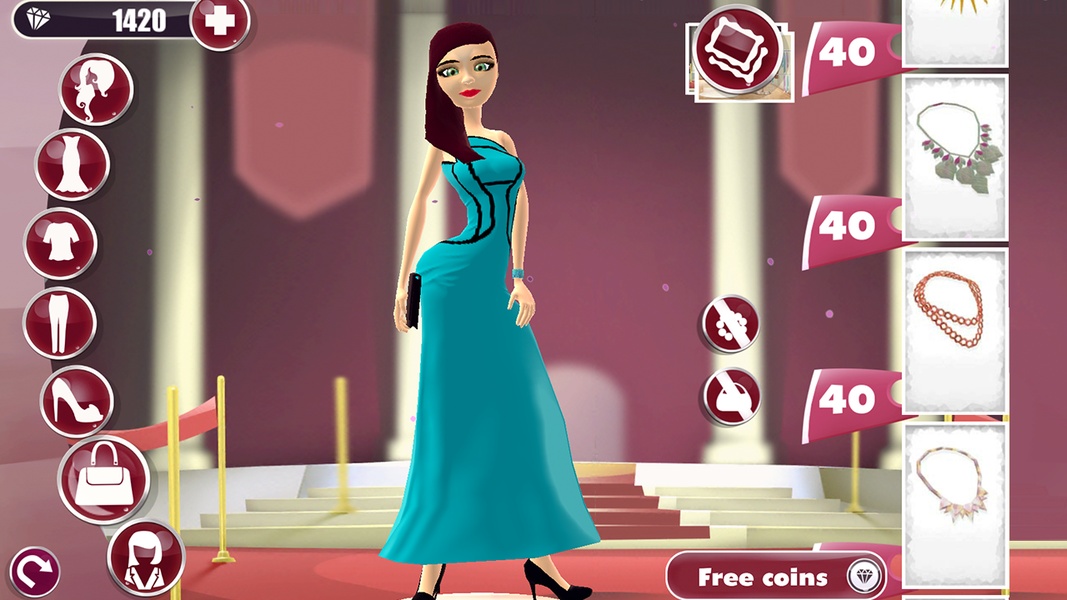 red carpet dress up games Red Carpet 3D Dress Up Game for Android