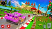 Super Kids Fast Lightning Car Racing screenshot 5