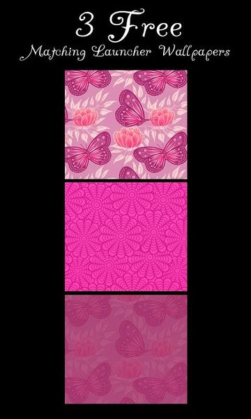 Pink Butterflies GO SMS - Preview 4