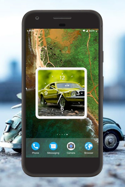 Vintage Car Clock Live Wallpaper - Preview 1