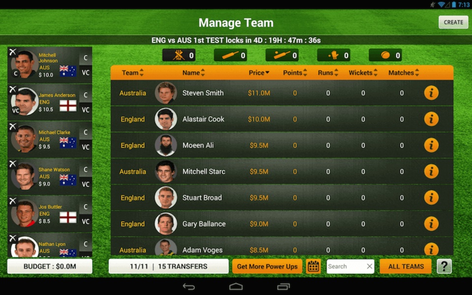Fantasy Cricket - Preview 17