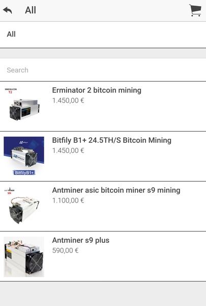 Bitcoin price & shop - Preview 2