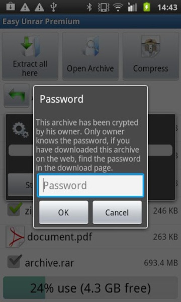 Easy Unrar, Unzip and Zip - Preview 2