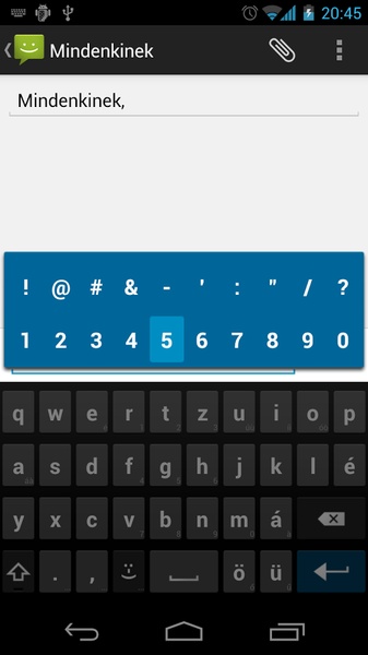 AnySoftKeyboard - Hungarian Language Pack - Preview 3