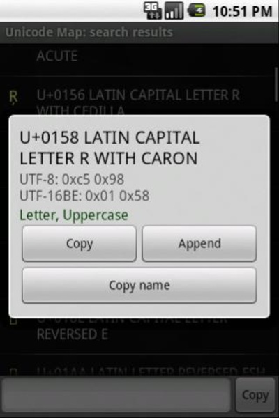 Unicode Map - Preview 1