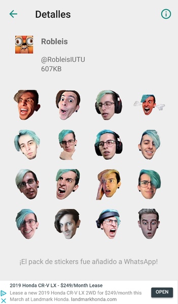 Stickers de YouTubers para WhatsApp - Preview 4