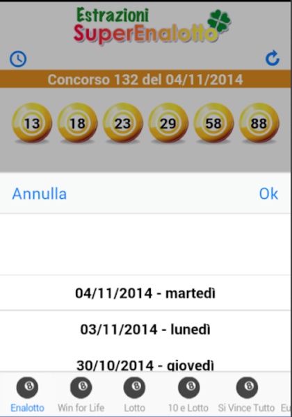 Estrazioni lotto - Preview 15