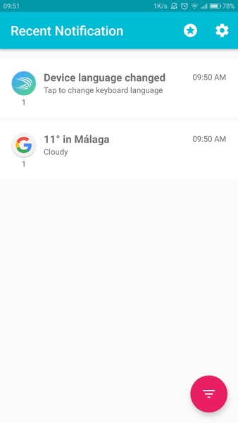 Recent Notification - Preview 1