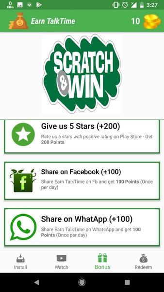 Earn TalkTime - Preview 2