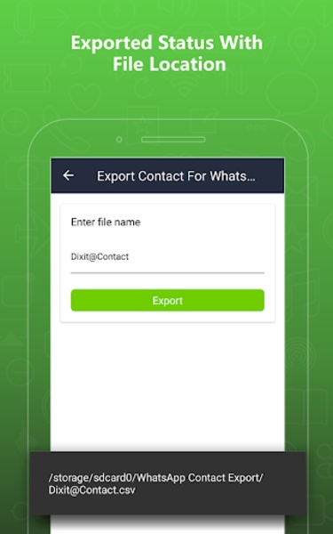 Export Contacts for WhatsApp - Preview 1