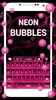 Neon Bubbles Keyboard screenshot 2