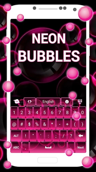 Neon Bubbles Keyboard - Preview 2