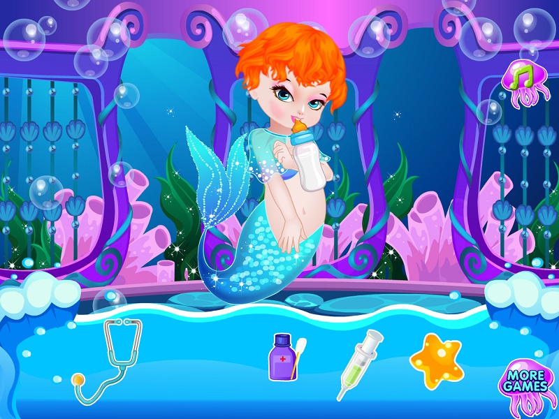 Pregnant Mermaid Birth Second Baby - Preview 4