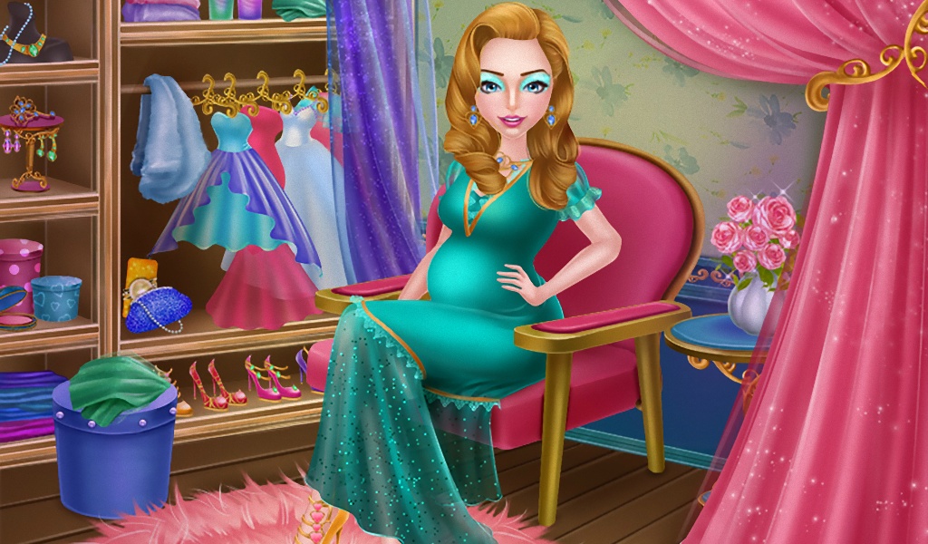 Pregnant Queen Bathing - Preview 1