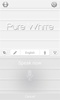 Pure White GO Keyboard Theme screenshot 2