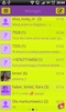 GO SMS Purple&Yellow Theme screenshot 4