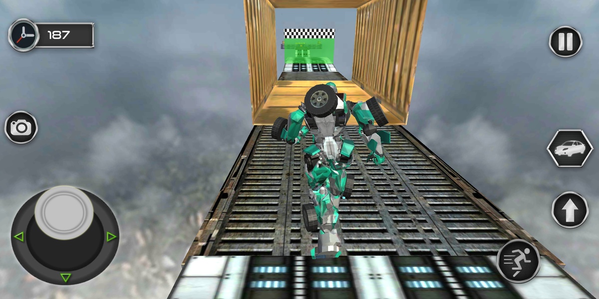 Impossible Car Parking Tracks Transform Robot Game - Preview 1