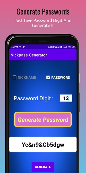 Nickname & Password Generator - Preview 2