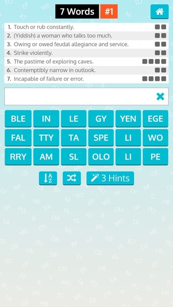 7 Words - online Quiz - Preview 3