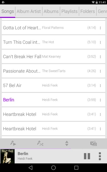 Rocket Player Light Purple Theme - Preview 2