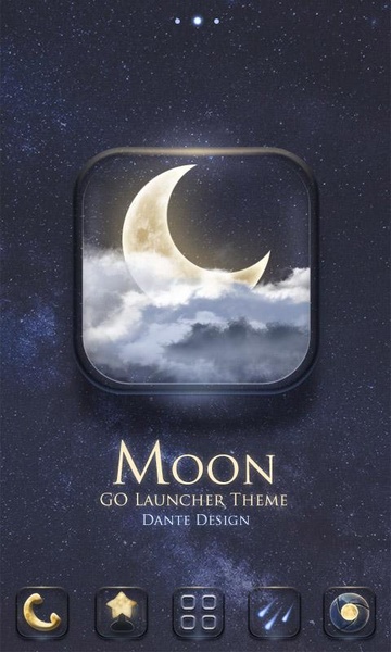 Moon GOLauncher EX Theme - Preview 5