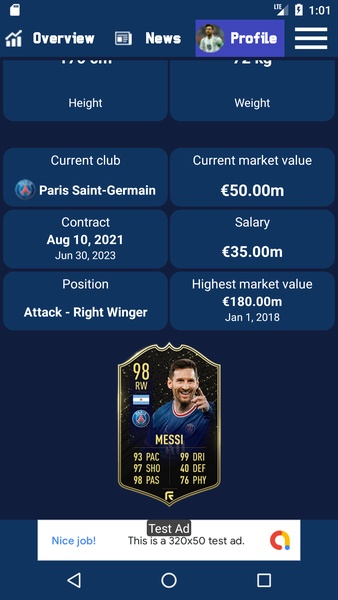 Messi Stats - Preview 1