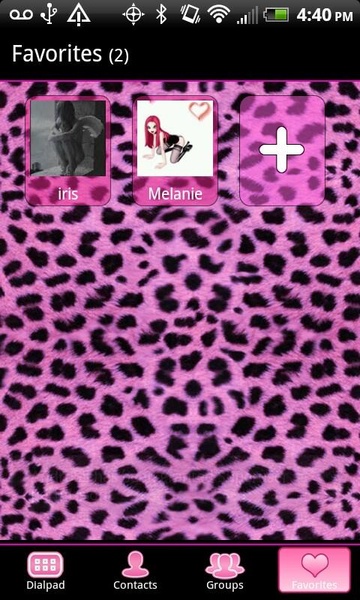 GO Pink Cheetah Theme - Preview 1