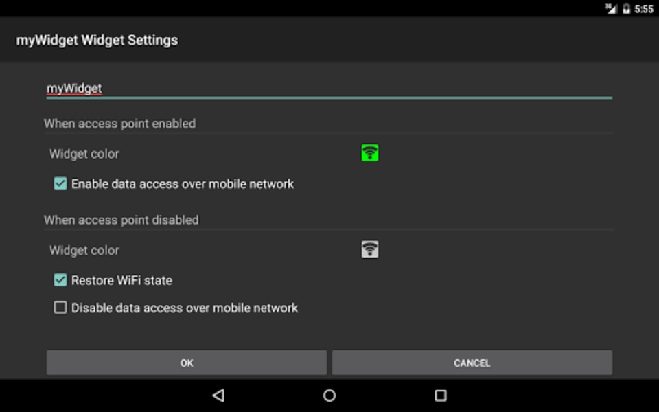 WiFi Access Point Widget - Preview 4