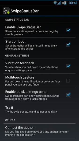 Swipe Status Bar - Preview 3