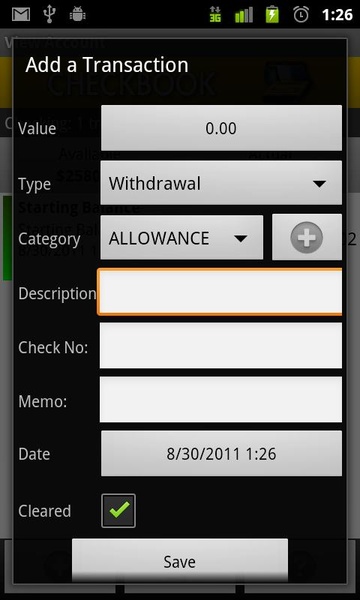 Checkbook - Preview 1