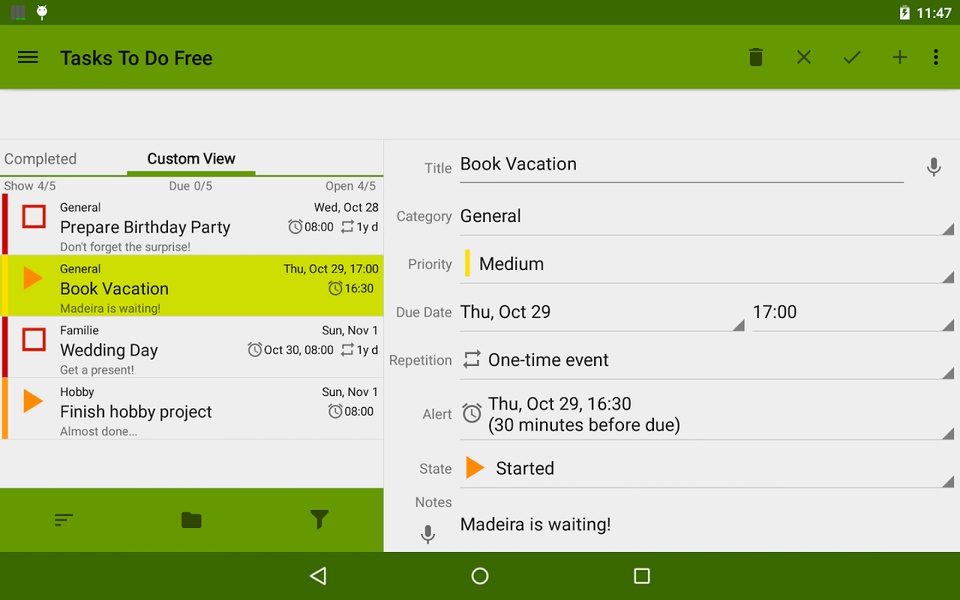 Tasks To Do Free - Preview 3