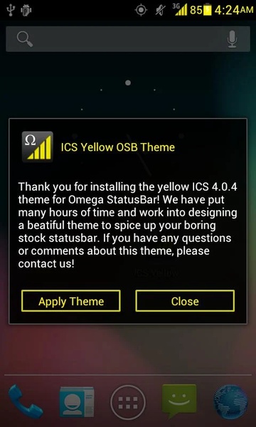 ICS Yellow OSB Theme - Preview 3