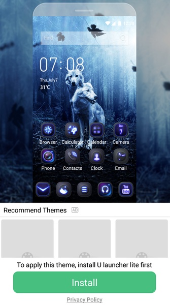 new ice wolf theme 2019 - Preview 1