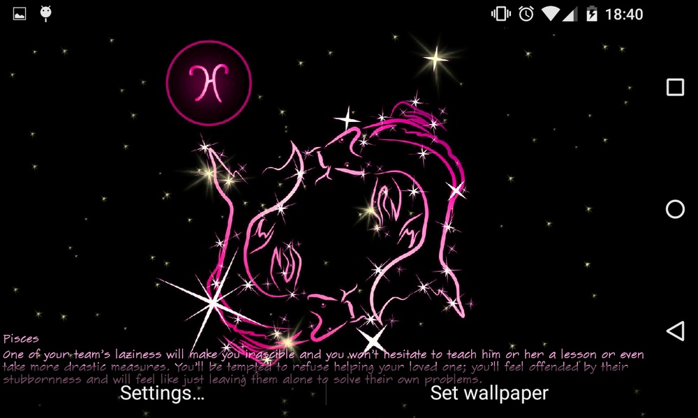 Your Daily Horoscope Live Wallpaper Free - Preview 6